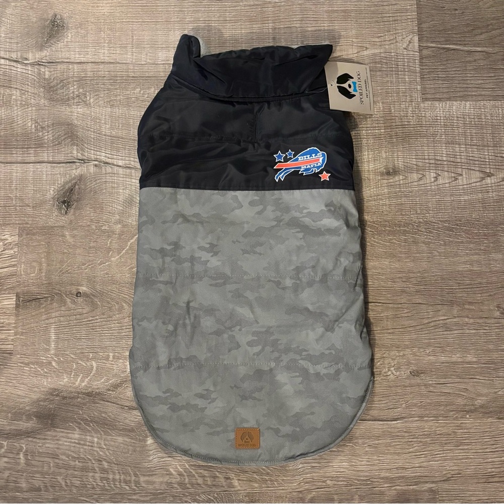Buffalo Bills Reflective Camo Dog Jacket